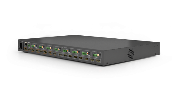 Wyrestorm MX-0808-H2A-MK2 - матричный коммутатор 8x8 HDMI, поддержка 4K, HDMI2.0 (18 Гб/с), HDCP 2.2, де-эмбеддинг аудио, обратный звуковой канал.