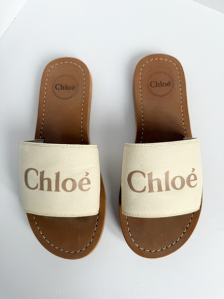 Текстильные шлёпанцы Chloe, 35