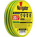 Изолента профессиональная 0,18х19мм 20м желто-зеленая NIT Navigator 71115