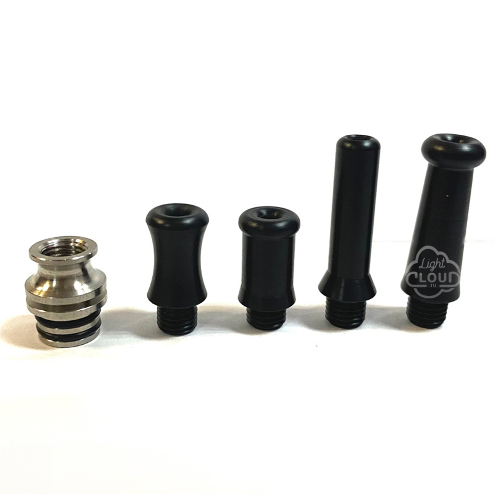 Набор Дрип-Типов 510 (POM) Black (RDL/MTL)