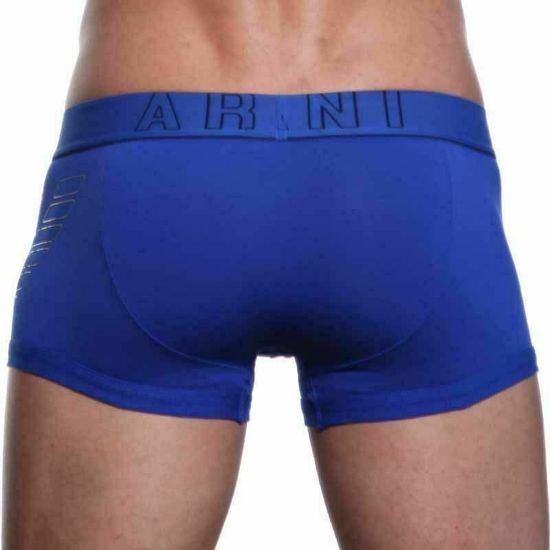 Мужские трусы боксеры синие Emporio Armani Eagle Blue Boxer