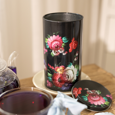 Баночка жестяная для хранения малая