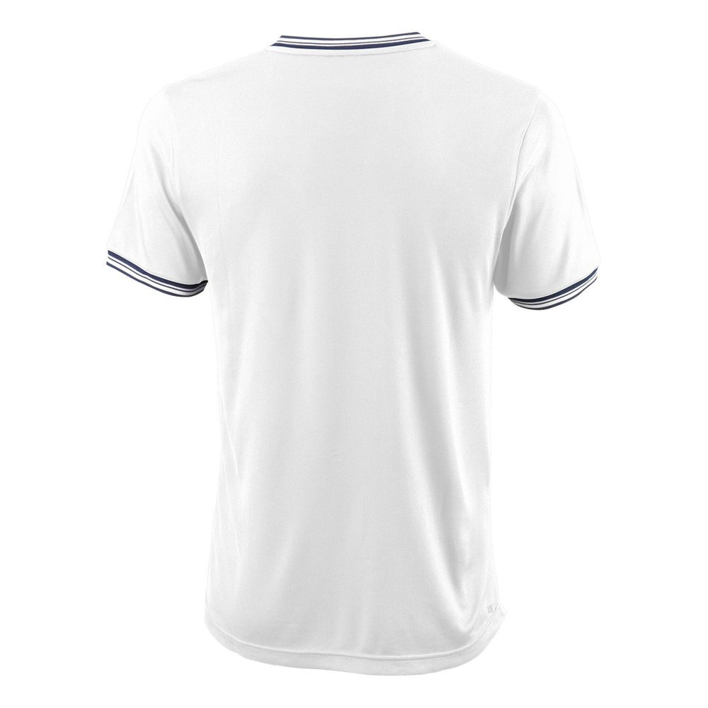 Мужское теннисное поло Wilson T-Shirt Men - White, Grey