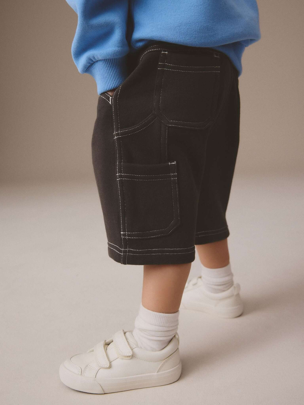 Толстовка и шорты в комплекте для мальчика Next E60-708, Синий, Темно-серый