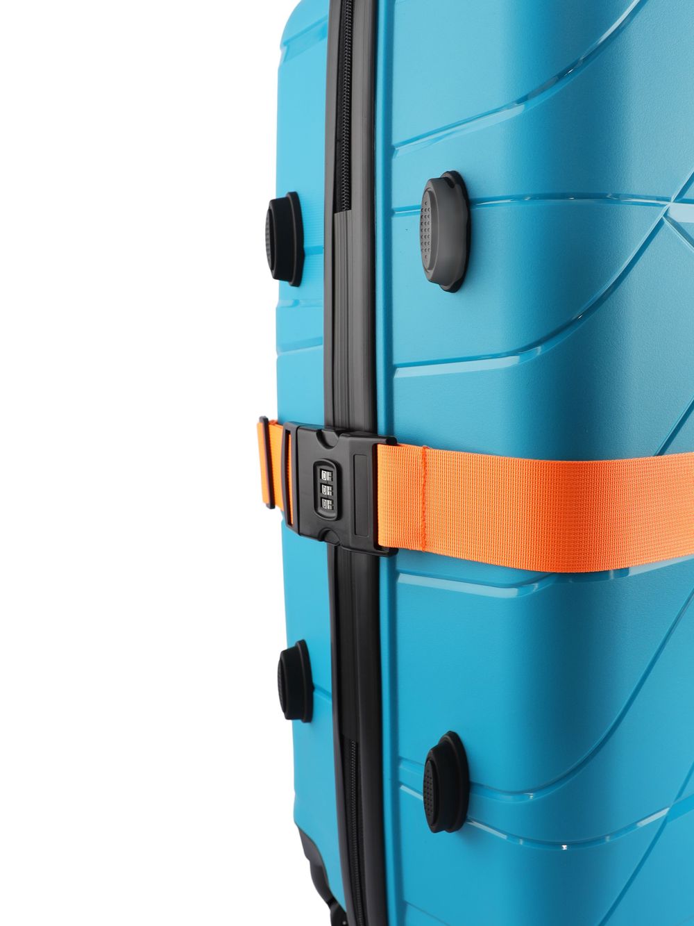 Чемодан 463 / С ремнем / Полипропилен