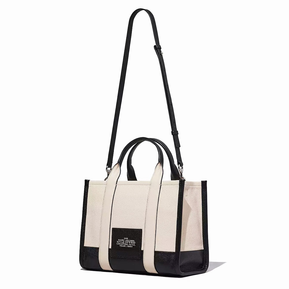 СУМКА MARC JACOBS THE LEATHER COLORBLOCK MEDIUM TOTE BAG IVORY MULTI