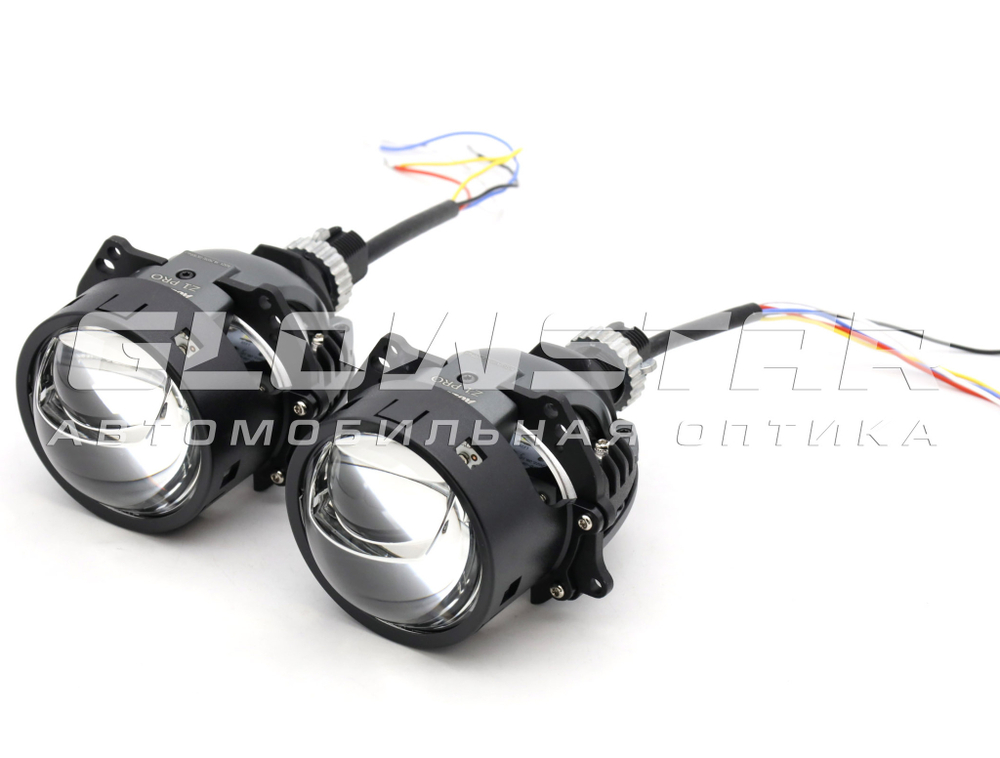 Билед модули Aozoom Z1 Pro 2025 Black King Kong Laser Original 3.0 дюйма, 2 чипа, 5500K, 12V, 55W/75W, крепление 3R и гаечное (комплект, 2шт)