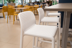 Стул пластиковый барный Nardi Lido, белый