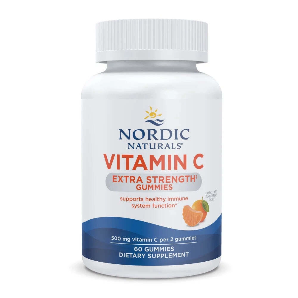 Vitamin C Extra Strength 60 жевательных таблеток Nordic Naturals