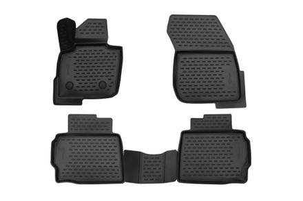 Коврики 3D в салон FORD Mondeo, 01/2015-&gt;, 4 шт. (ПУ, повышенная износостойкость)