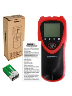 Электронный детектор дерева, металла и электропроводки TECHNICOM TC-ED101MW, 1х9В, 25-60мм глубина обнаружения