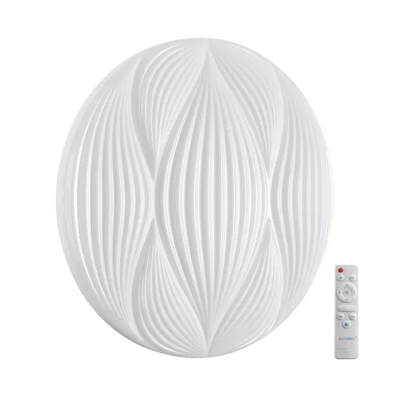 7686/DL PALE SN 204 Светильник пластик/белый LED 48Вт 3000-6000К D380 IP43 пульт ДУ HIMAR