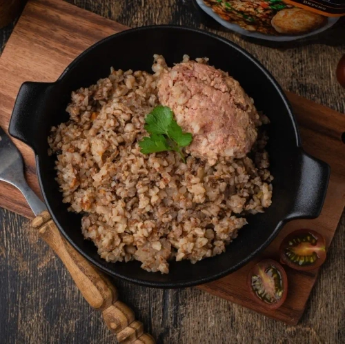 Котлета с гречей Кронидов