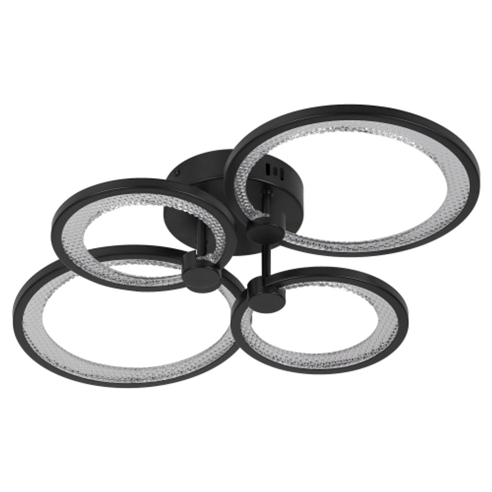 Светильник потолочный светодиодный ЭРА Модерн Odry CLL-1-78W 3K-6,5K RC BK с ДУ черный | Светильники SPB-6 с ДУ