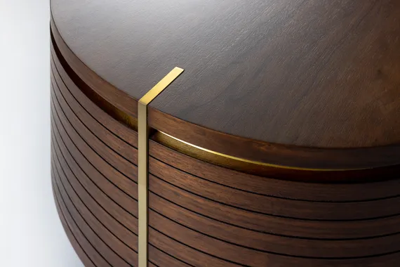 Тумба под ТВ Malibu, 200х50 см, шпон американского ореха