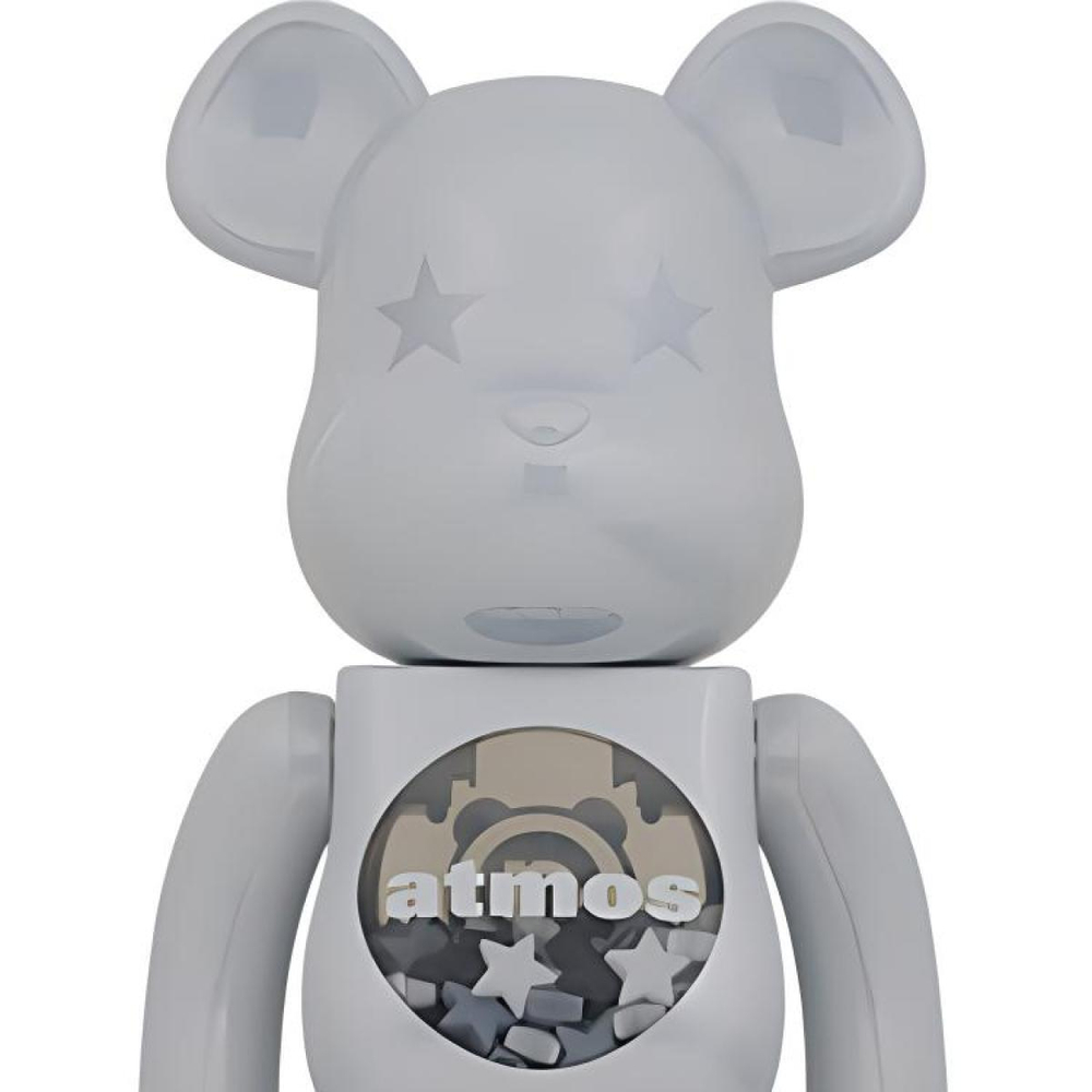 Дизайнерские игрушки BE@RBRICK x atmos 1000% WHITE CHROME Ver. 70cm, atmos -1000%