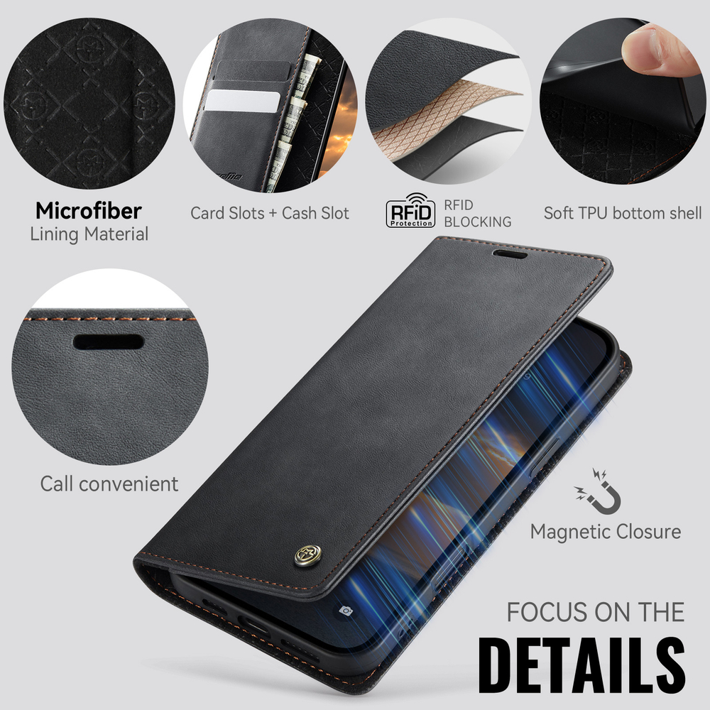 Чехол-книжка CaseMe RFiD iPhone 16 Pro