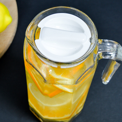 Графин 1л "Kosem" с белой крышкой, без коробки