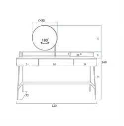 Консоль с зеркалом Venere