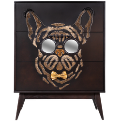 Комод Собака Фрэнки с 3 ящиками Каштан