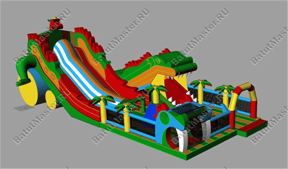 Большая и высокая горка "Змей Горыныч 3" 17*11*9 м