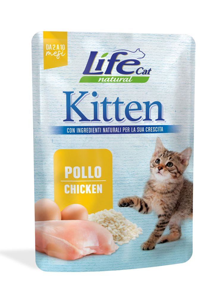 Lifecat kitten пауч для котят с курицей в желе 70 г