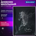 Дневник 1-11 класс 48 л. кожзам (твердая с поролоном) фольга BRAUBERG HOLIDAY "Free Spirit" (2 штуки в упаковке)