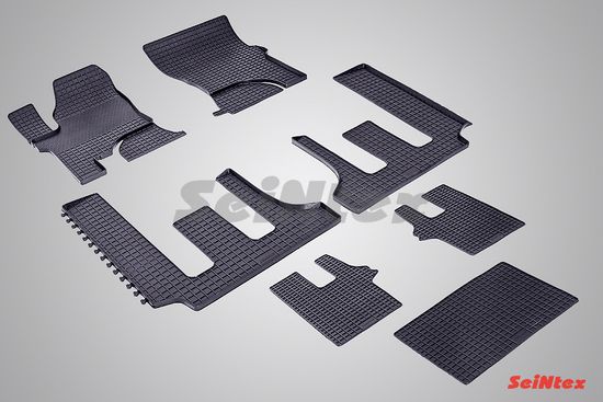 Резиновые коврики в салон Ssang Yong Stavic (2013-наст. время) "Сетка"