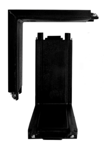 CLARUS Соединитель потолок-стена 48V для магнитного ультратонкого шинопровода, черный, 100 шт