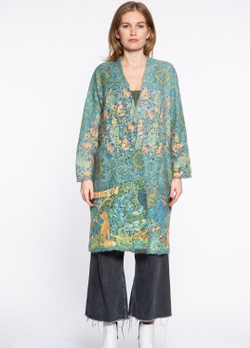 Кардиган "Лес", по мотивам гобелена "Лес", 1887 г.