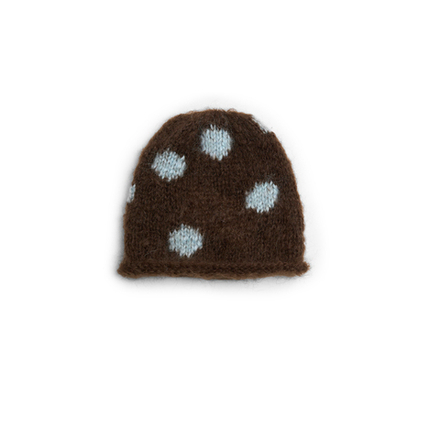 Шапка Jacob Cro Dots "Chocolate/Blue"