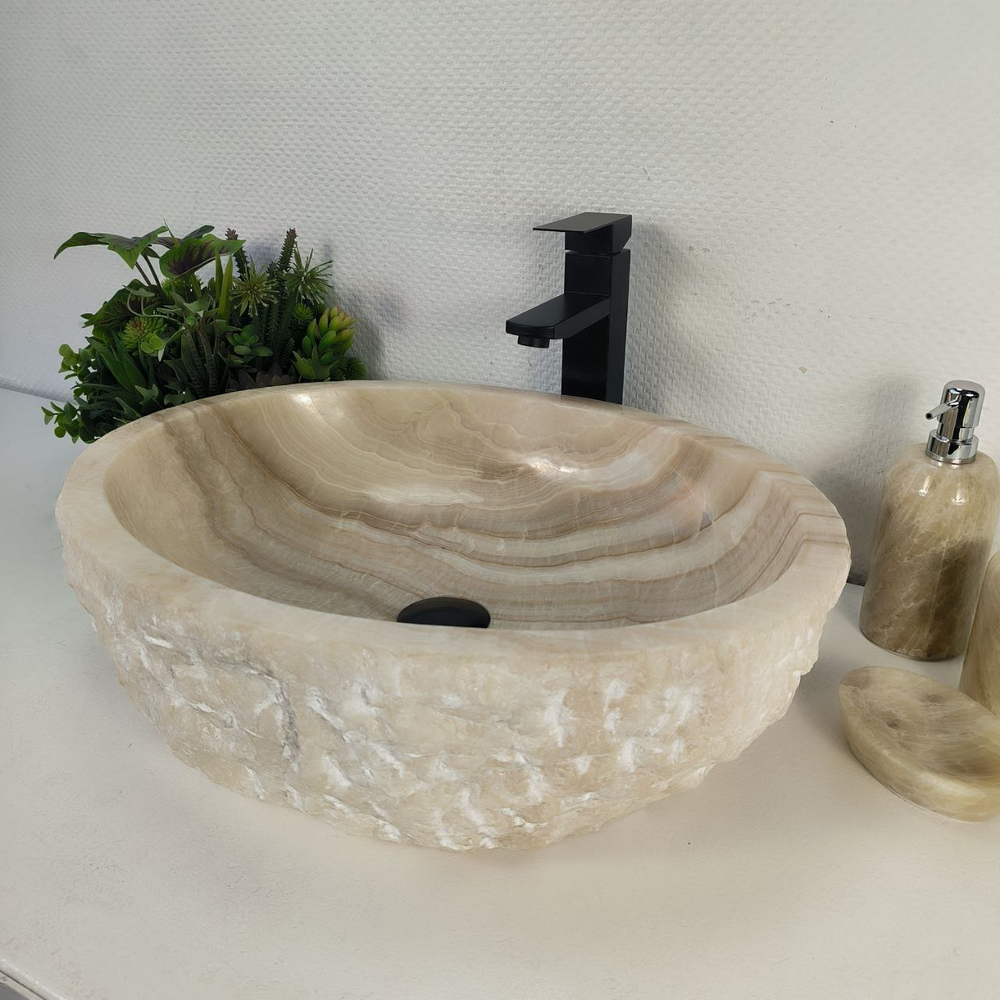 Раковина из оникса Erozy White EO-64255 53*42*15 0213