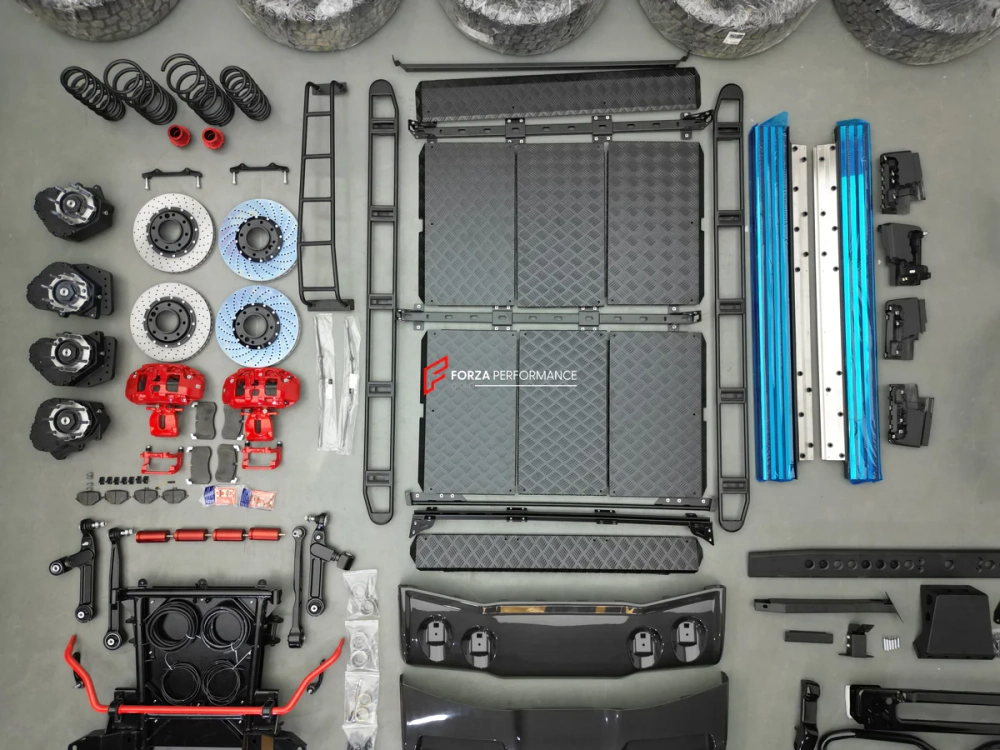 Обвес и лифт-комплект с портальными мостами для Mercedes-Benz G-Class G63 W464 в 4×4² Мерседес Гелик гелентваген