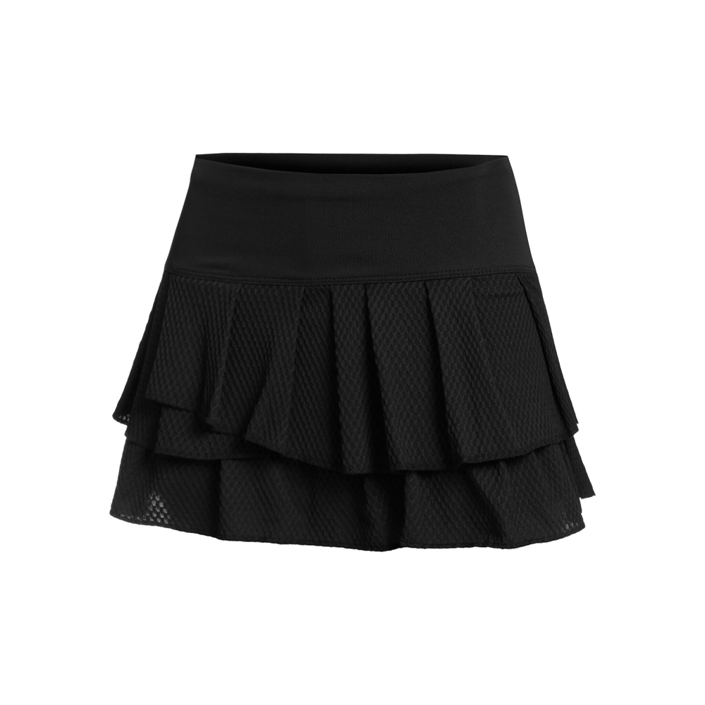 Женская теннисная юбка Lucky in Love Wavy Pleat Tier Skirt Women - Black