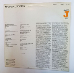 Винтажная виниловая пластинка LP Mahalia Jackson Джексон Махалия (GDR 1978)