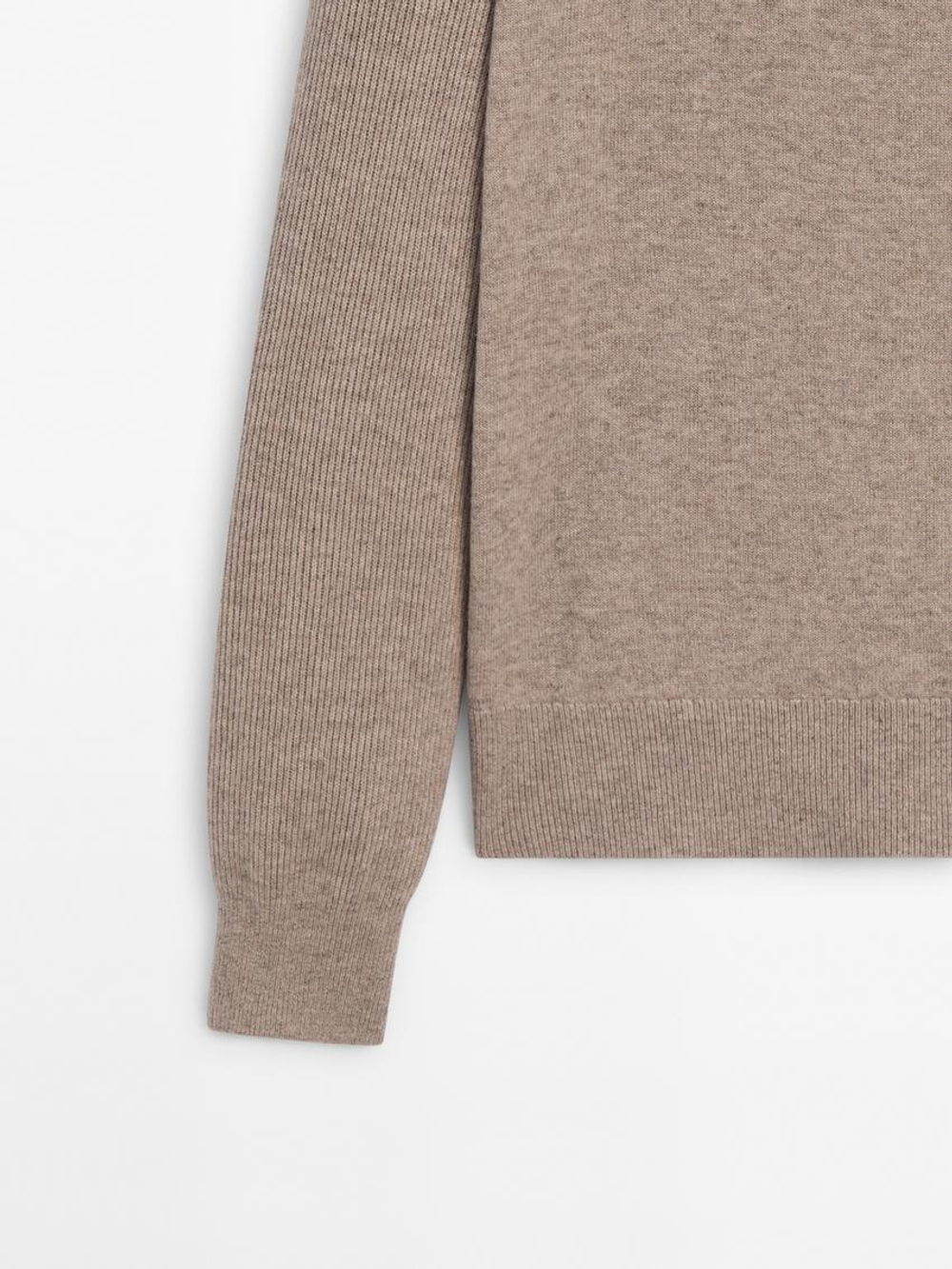 Massimo Dutti Свитер из смесовой шерсти, норка