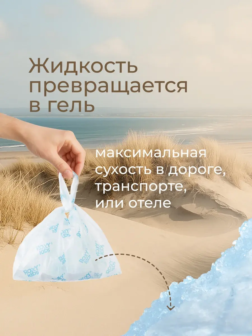 Пакеты сменные одноразовые для дорожных горшков HandyPotty и RoadPotty от ROXY-KIDS, 15 шт