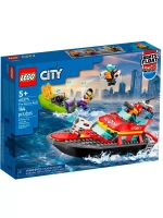 Лего Сити Спасательный пожарный катер 60373 Lego City