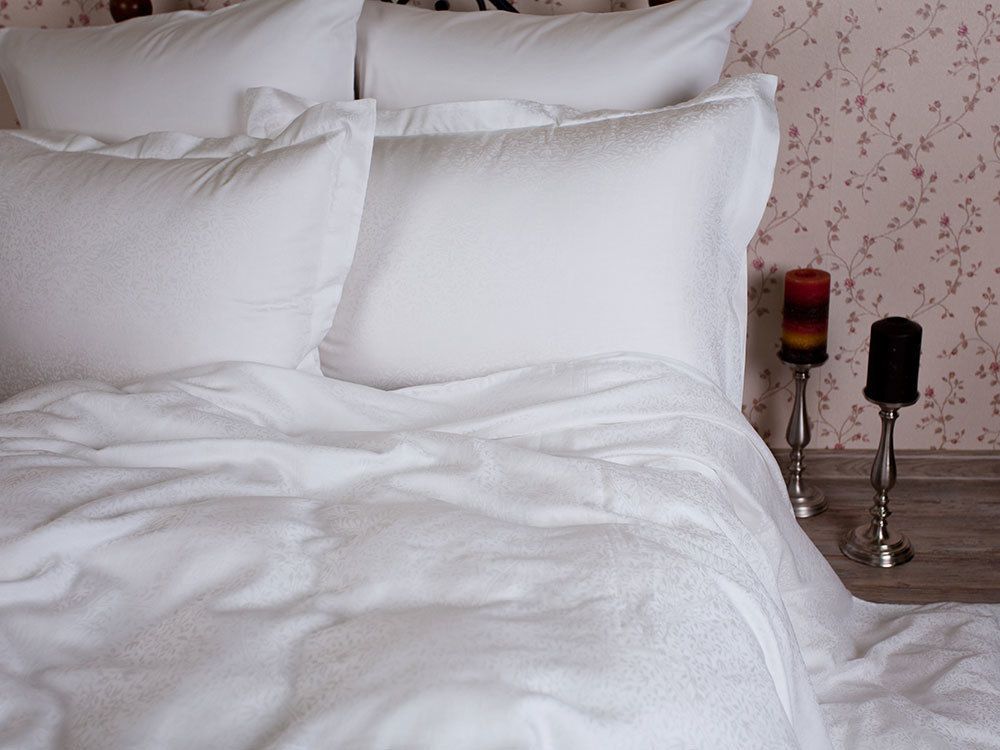 Постельное белье семейное German Grass White Palette Grass