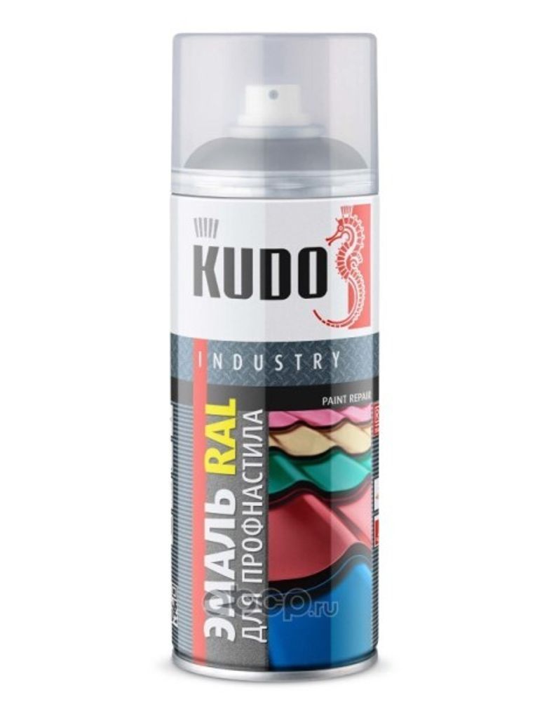 Краска спрей для металлочерепицы RAL7024 520 мл Серый графит (KUDO)