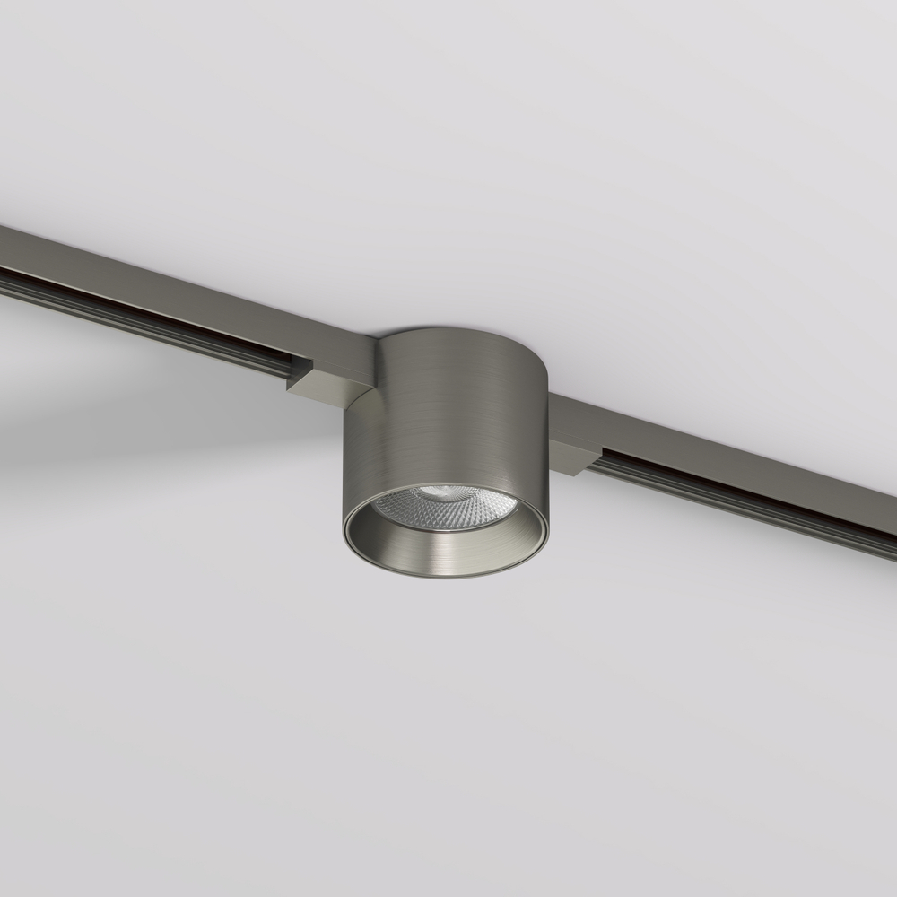 DK5743-DN Светильник для трека SHINE SPOT со светодиодом, D70*H60, 48V DC, 8W, RA?90, 3000K, IP20, темный никель, алюминий