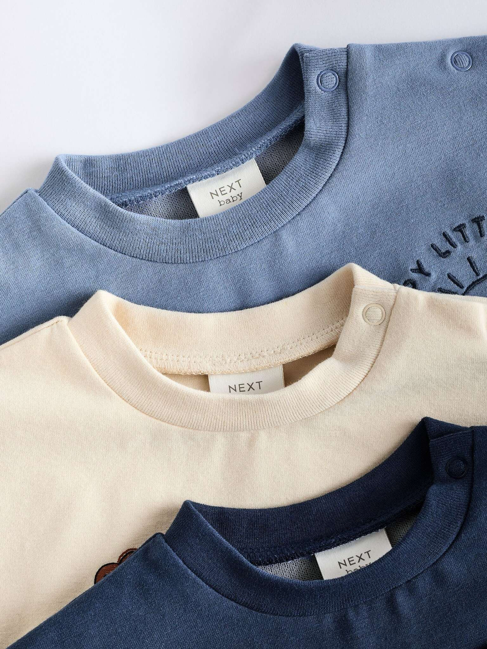 Лонгслив и брюки в комплекте для малышей Next Q96-758, Синий, Бежевый