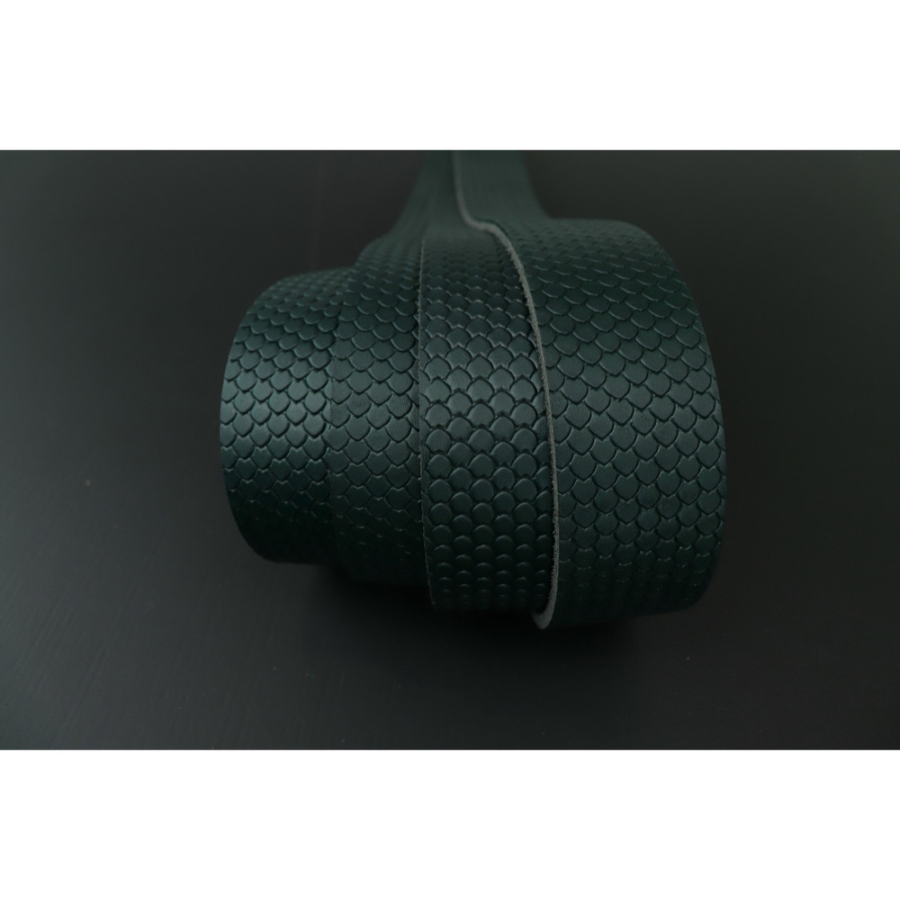 Ременная заготовка сине-зеленая с лицевой отделкой + плита Дракон