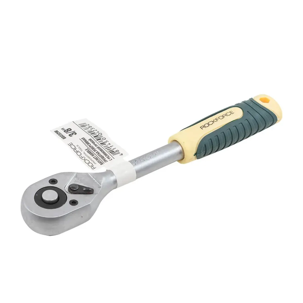 Трещотка реверсивная с резиновой ручкой 3/8'' RockForce##Rock FORCE RF-80232W