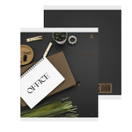 Тетрадь 96л., А5, клетка, Alingar "Office", скрепка, мелованный картон( стандарт), блок офсет, 5 дизайнов в пленке т/у