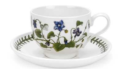 Portmeirion Чашка для завтрака Botanic Garden 280 мл с блюдцем Sweet Violet