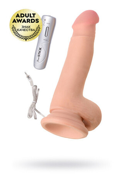 Реалистичный вибратор TOYFA RealStick Elite Vibro Alfonso, телесный (Цвет: телесный)