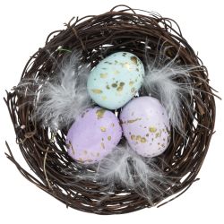 GAEM Изделие декоративное "Гнездо пасхальное", L9,5 W9,5 H2,5 см