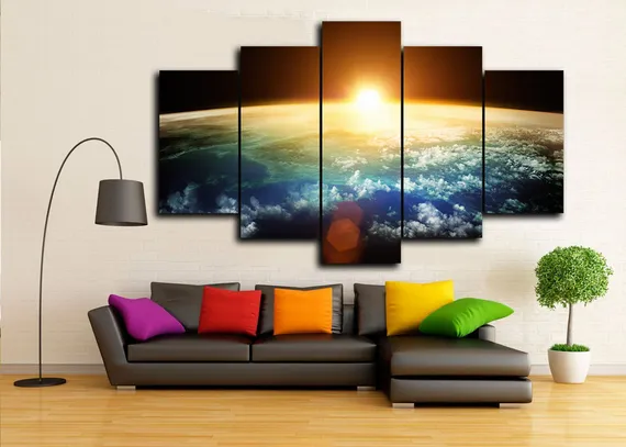 Модульная картина "Вселенная земля"