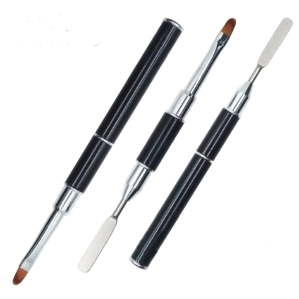 Кисть для полигеля BeautyPro Арт.108135 с металлической лопаткой